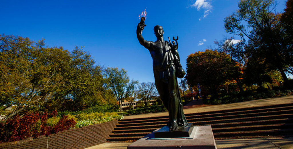 the Torchbearer statue in Circle Park